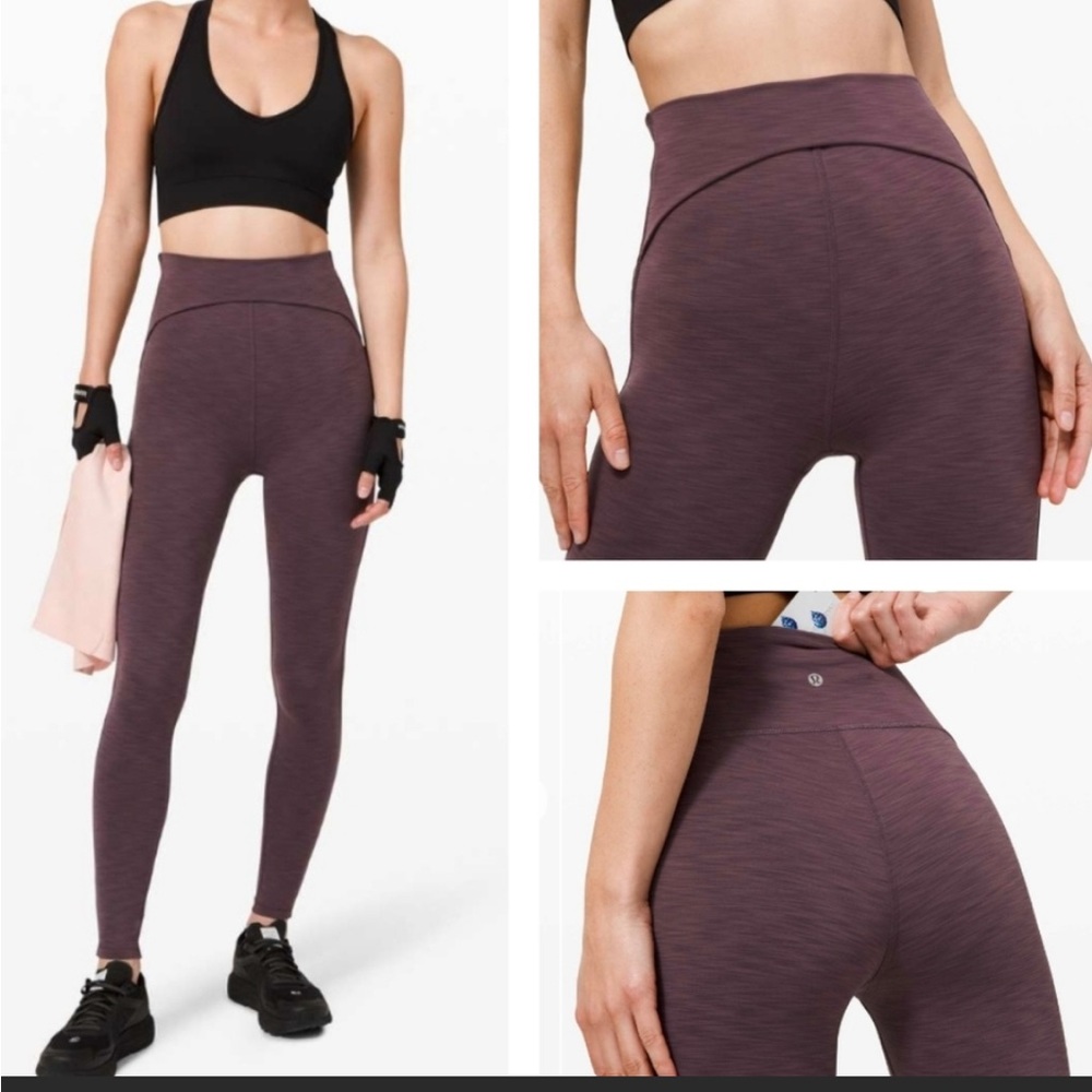 lululemon athletica Women's High-Waist Plum Heather Leggings